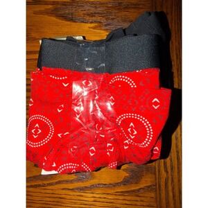 Goodfellow & Co Mens Red Bandana Print Boxer Briefs Trunks XL 40-42 Cotton NEW
